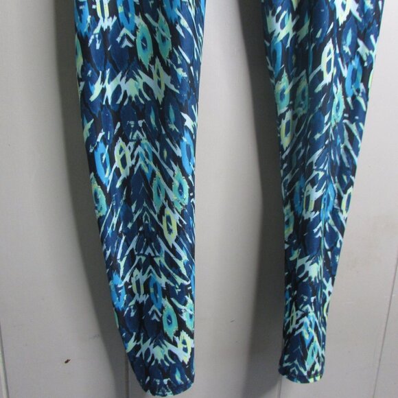 Everlast Leggings M Green Blue Athletic Workout - Picture 9 of 13
